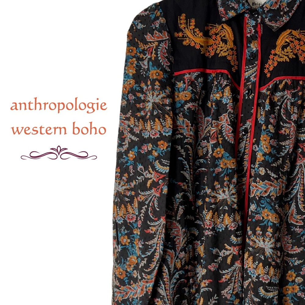 Anthropologie Holding Horses Escalante Shirt Dress